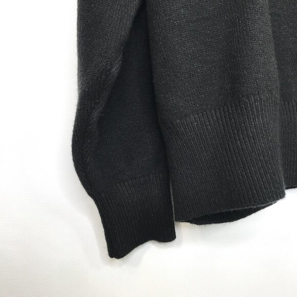 Black Ribbed Fall Skirt Set  Ribbed Sweater and Mini Skirt L - Picture 11 of 15